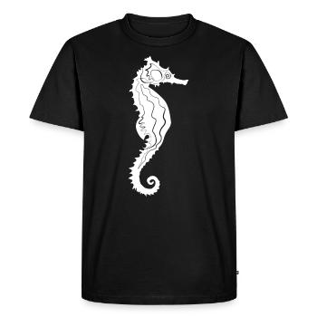 Seahorse Seahorse - Men's Premium Organic T-Shirt - black - Front - Nico (187cm)