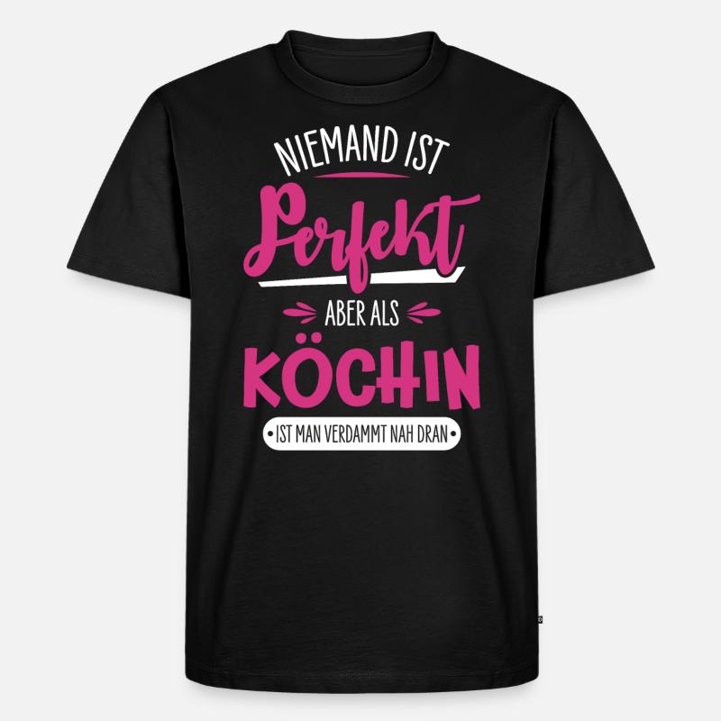 Köchin - Männer Premium Bio T-Shirt - Schwarz