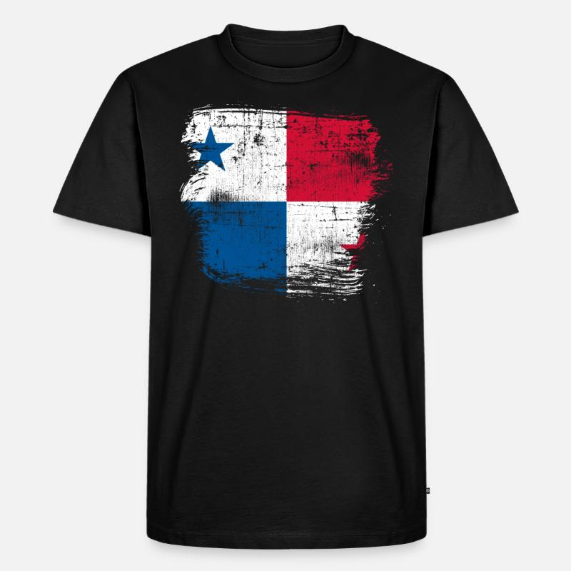 Panama - Männer Premium Bio T-Shirt - Schwarz