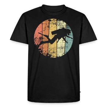 Taucher - Männer Premium Bio T-Shirt - Schwarz - Vorne - Nico (187cm)