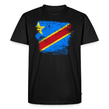 Congo - T-shirt Premium bio Homme - noir - Devant - Nico (187cm)