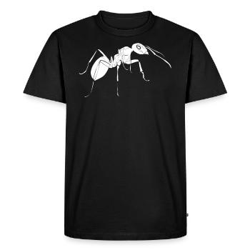 Ant - Men's Premium Organic T-Shirt - black - Front - Nico (187cm)