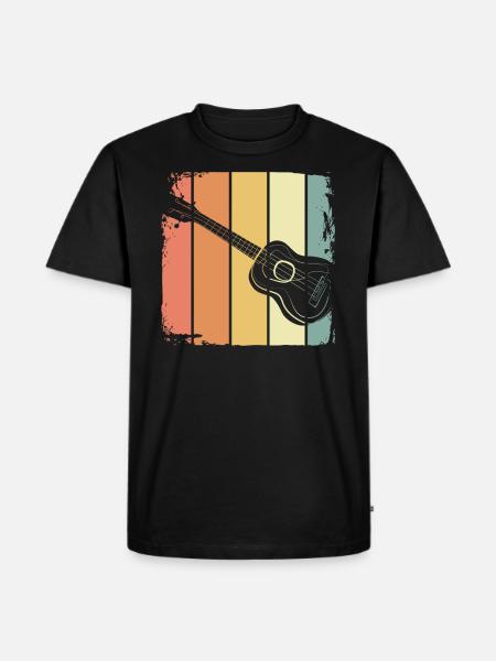 Ukulele - Men's Premium Organic T-Shirt - black