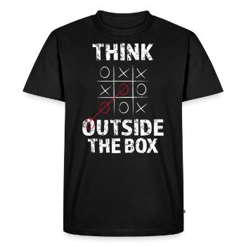 Philosophy Thinking - Men's Premium Organic T-Shirt - black - Front - Nico (187cm)