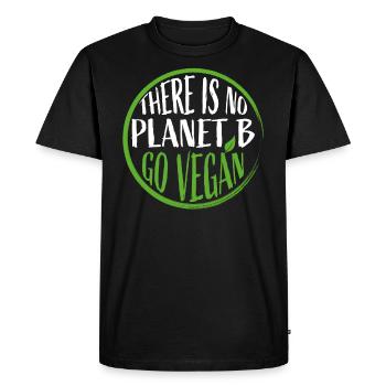 Vegan Protection de l’environnement - T-shirt Premium bio Homme - noir - Devant - Nico (187cm)