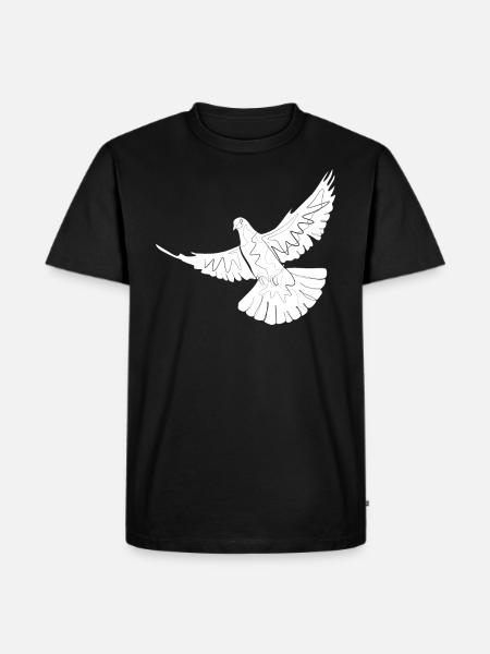 Dove - Men's Premium Organic T-Shirt - black
