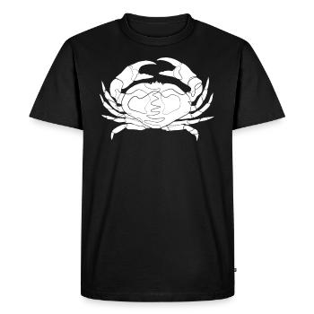 Cancer crabe - T-shirt Premium bio Homme - noir - Devant - Nico (187cm)