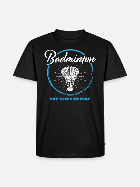 Badminton - Men's Premium Organic T-Shirt - black