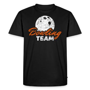 Équipe de bowling - T-shirt Premium bio Homme - noir - Devant - Nico (187cm)