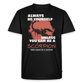 Scorpion - Men's Premium Organic T-Shirt - black - Front - Nico (187cm)