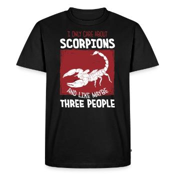 Scorpion - Men's Premium Organic T-Shirt - black - Front - Nico (187cm)