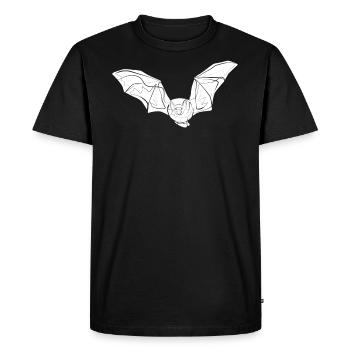 Chauve-souris - T-shirt Premium bio Homme - noir - Devant - Nico (187cm)