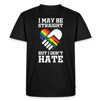 LGBT gay - T-shirt Premium bio Homme - noir - Devant - Nico (187cm)