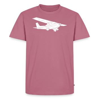 Aviation Aircraft - Men's Premium Organic T-Shirt - mauve - Front - Nico (187cm)