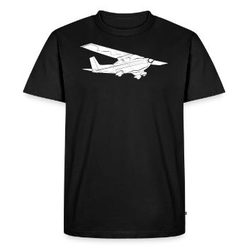 Aviation Aircraft - Men's Premium Organic T-Shirt - black - Front - Nico (187cm)