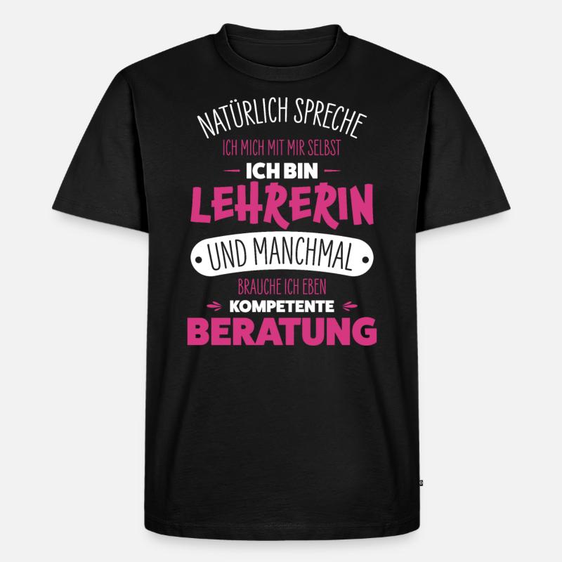 Lehrerin - Männer Premium Bio T-Shirt - Schwarz