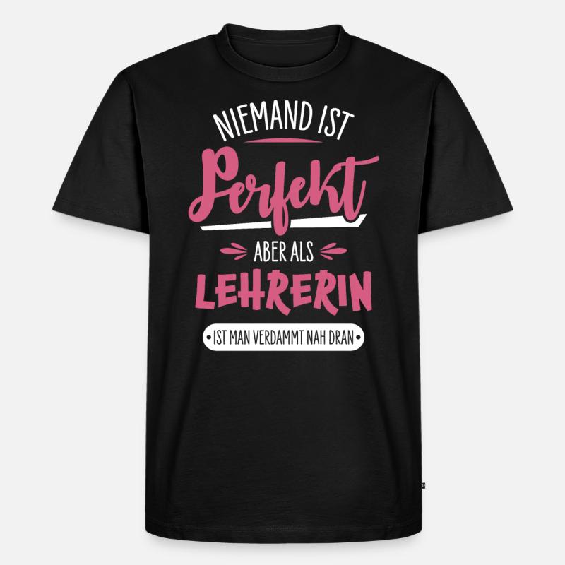 Lehrerin - Männer Premium Bio T-Shirt - Schwarz