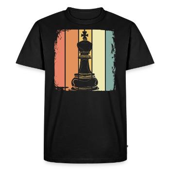 Chess - Men's Premium Organic T-Shirt - black - Front - Nico (187cm)