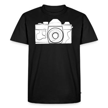 Appareil photo - T-shirt Premium bio Homme - noir - Devant - Nico (187cm)