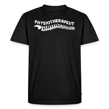 Physiothérapeute - T-shirt Premium bio Homme - noir - Devant - Nico (187cm)