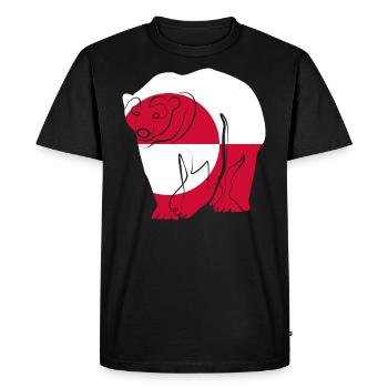 Greenland - Men's Premium Organic T-Shirt - black - Front - Nico (187cm)
