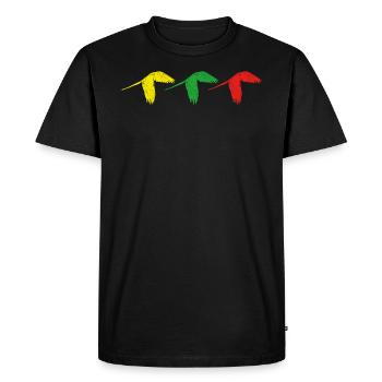 Perroquet - T-shirt Premium bio Homme - noir - Devant - Nico (187cm)