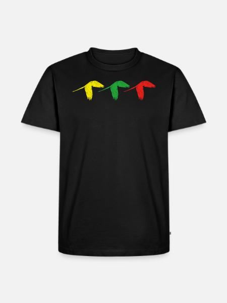 Papagei - Männer Premium Bio T-Shirt - Schwarz
