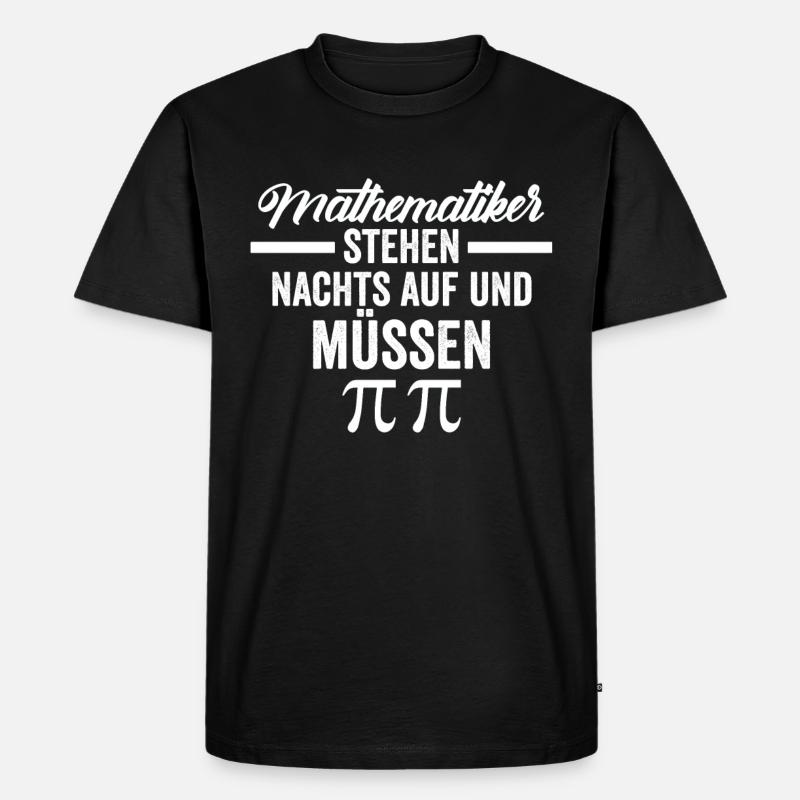 Mathematik Mathematiker - Männer Premium Bio T-Shirt - Schwarz