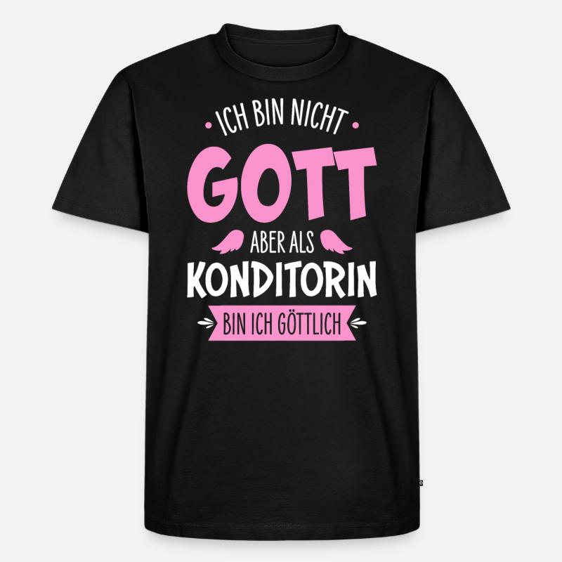 Konditorin - Männer Premium Bio T-Shirt - Schwarz