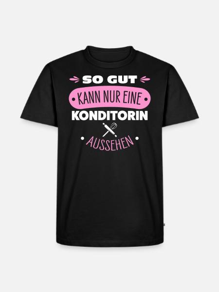 Konditorin - Männer Premium Bio T-Shirt - Schwarz