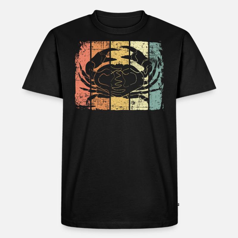 Krebs - Männer Premium Bio T-Shirt - Schwarz
