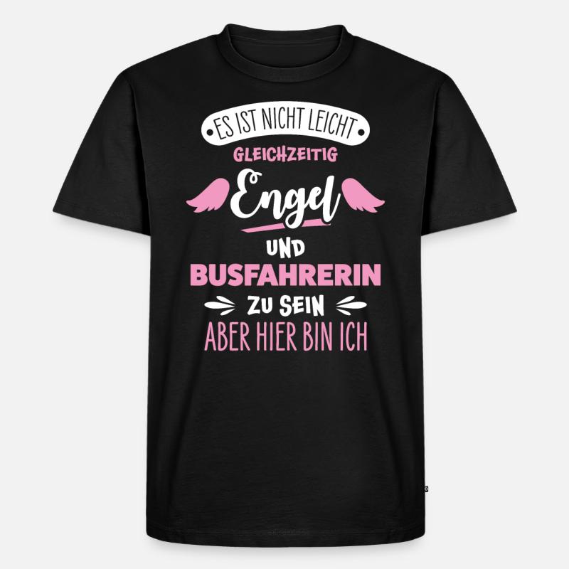 Busfahrerin - Männer Premium Bio T-Shirt - Schwarz