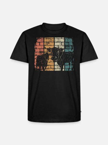 Cow Farmer - Men's Premium Organic T-Shirt - black