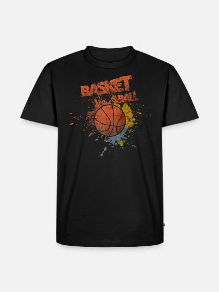 Basket-ball - T-shirt Premium bio Homme - noir