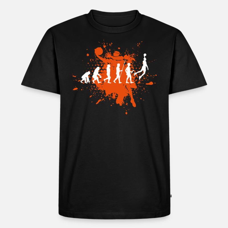 Basketball - Männer Premium Bio T-Shirt - Schwarz