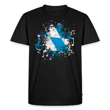 Bayern Musik - Männer Premium Bio T-Shirt - Schwarz - Vorne - Nico (187cm)