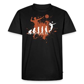 Volley-ball - T-shirt Premium bio Homme - noir - Devant - Nico (187cm)