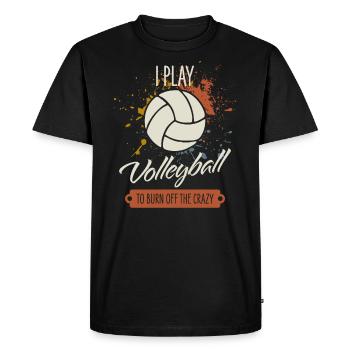 Volley-ball - T-shirt Premium bio Homme - noir - Devant - Nico (187cm)