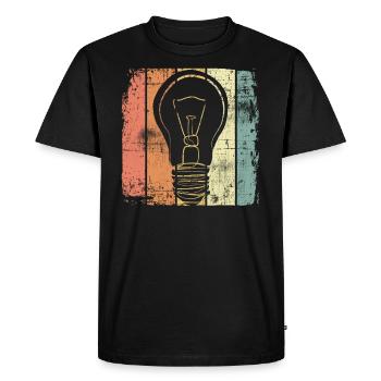 Nerd - Men's Premium Organic T-Shirt - black - Front - Nico (187cm)