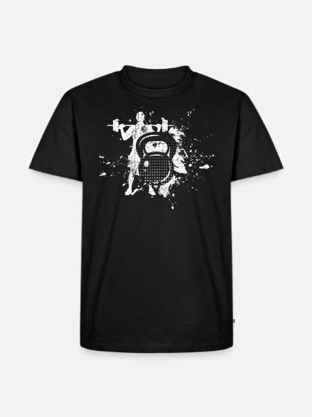 Weight training - Men's Premium Organic T-Shirt - black