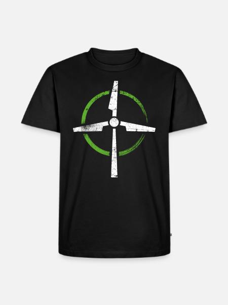 Wind power - Men's Premium Organic T-Shirt - black