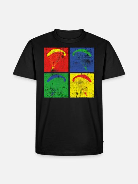 Paragliding - Men's Premium Organic T-Shirt - black