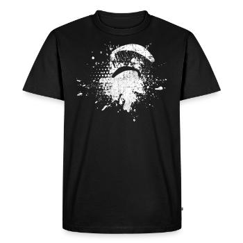 Gleitschirmfliegen - Männer Premium Bio T-Shirt - Schwarz - Vorne - Nico (187cm)