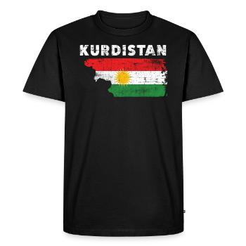 Kurdistan - T-shirt Premium bio Homme - noir - Devant - Nico (187cm)