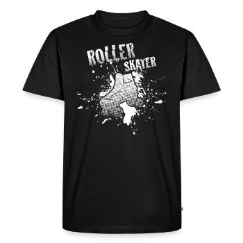 Roller skating Roller skating - Men's Premium Organic T-Shirt - black - Front - Nico (187cm)