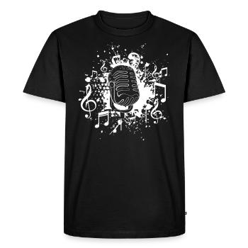 Chanter des chanteurs - T-shirt Premium bio Homme - noir - Devant - Nico (187cm)