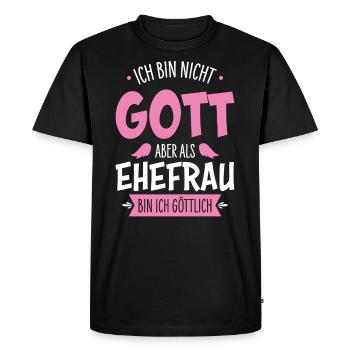 Épouse - T-shirt Premium bio Homme - noir - Devant - Nico (187cm)
