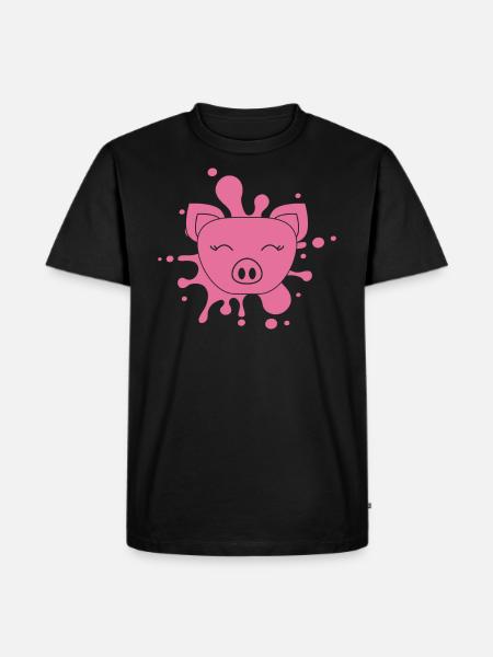 Pig Pig - Men's Premium Organic T-Shirt - black