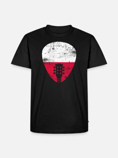 Poland Guitar - Men's Premium Organic T-Shirt - black