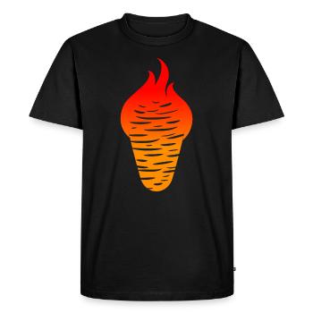 Kebab - Men's Premium Organic T-Shirt - black - Front - Nico (187cm)